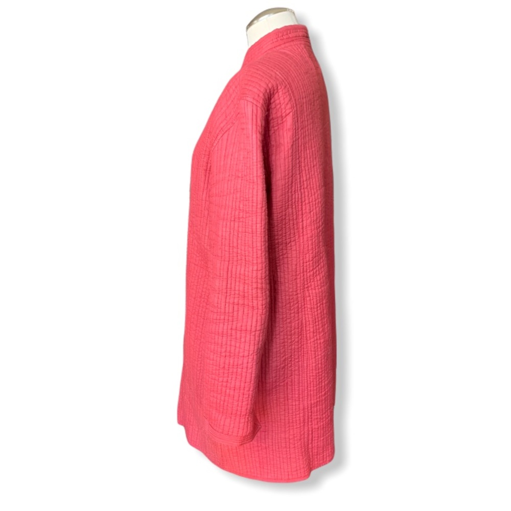 Raspberry Colored Tunic Jacket Size Xl - image 3